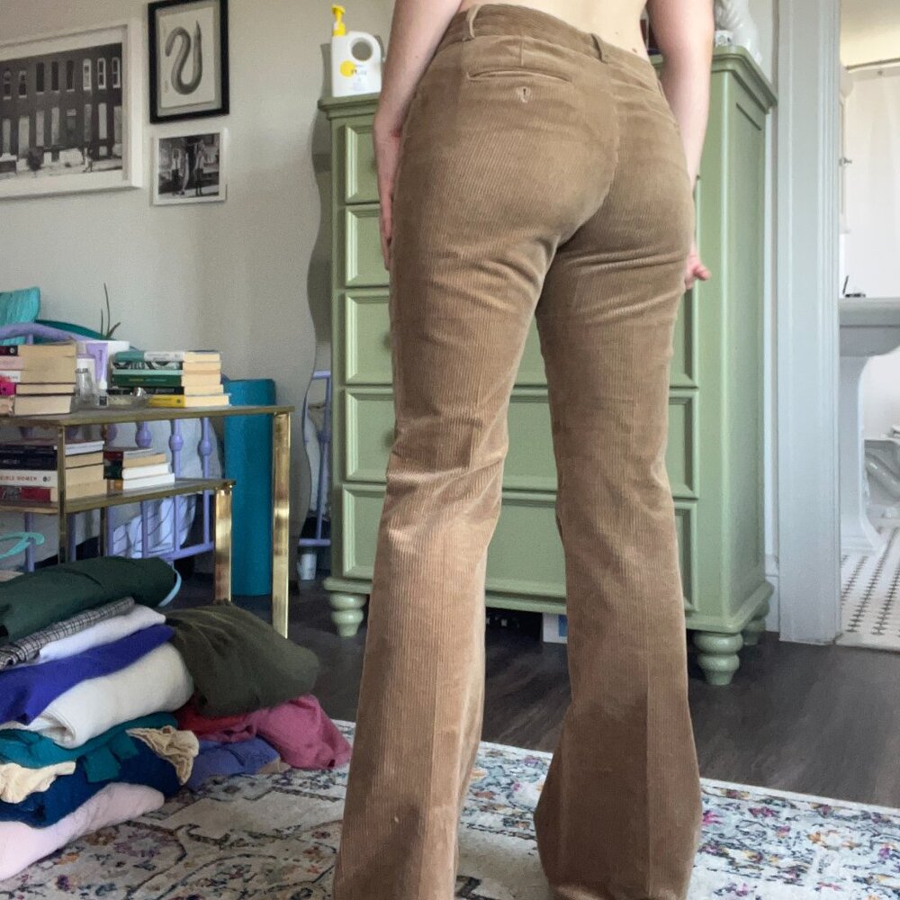 Theory wide leg brown cords